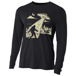 Ufo Bigfoot Sasquatch Lochness Monster Funny Believe Gift Cooling Performance Long Sleeve Crew