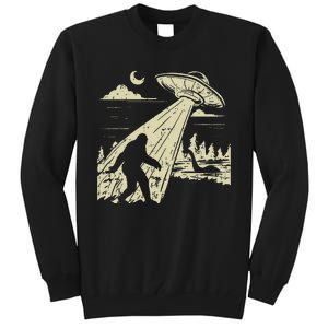 Ufo Bigfoot Sasquatch Lochness Monster Funny Believe Gift Tall Sweatshirt