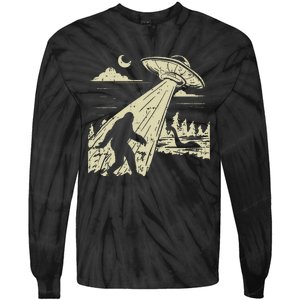 Ufo Bigfoot Sasquatch Lochness Monster Funny Believe Gift Tie-Dye Long Sleeve Shirt