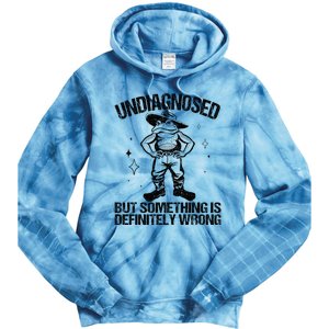 Undiagnosed But Something Is Definitely Wrong Cowboy Frog Tie Dye Hoodie