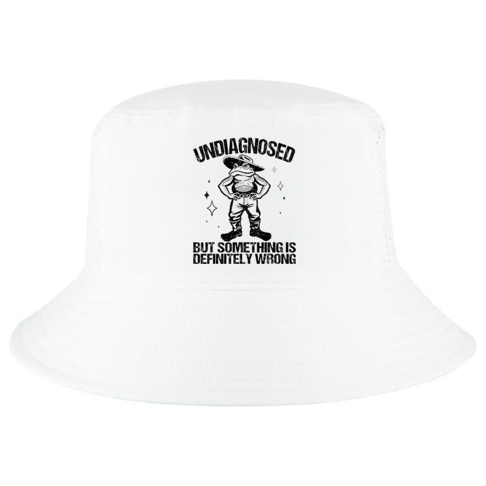 Undiagnosed But Something Is Definitely Wrong Cowboy Frog Cool Comfort Performance Bucket Hat