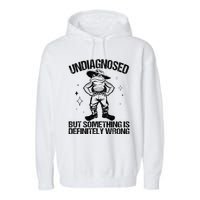 Undiagnosed But Something Is Definitely Wrong Cowboy Frog Garment-Dyed Fleece Hoodie