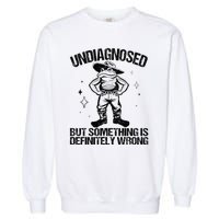 Undiagnosed But Something Is Definitely Wrong Cowboy Frog Garment-Dyed Sweatshirt