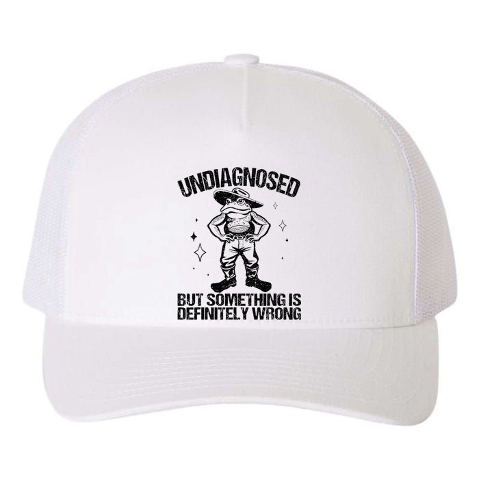 Undiagnosed But Something Is Definitely Wrong Cowboy Frog Yupoong Adult 5-Panel Trucker Hat