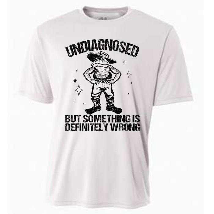 Undiagnosed But Something Is Definitely Wrong Cowboy Frog Cooling Performance Crew T-Shirt