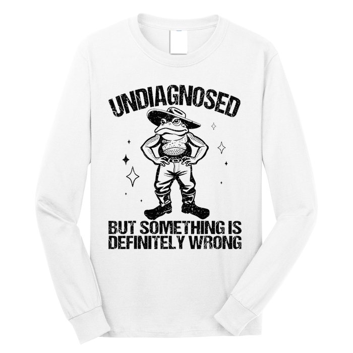 Undiagnosed But Something Is Definitely Wrong Cowboy Frog Long Sleeve Shirt