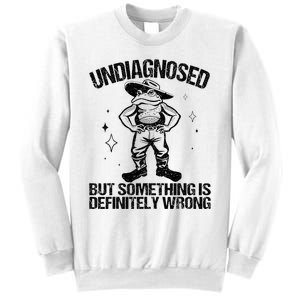 Undiagnosed But Something Is Definitely Wrong Cowboy Frog Sweatshirt