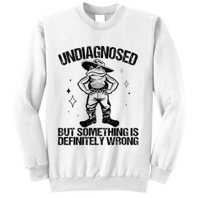 Undiagnosed But Something Is Definitely Wrong Cowboy Frog Sweatshirt