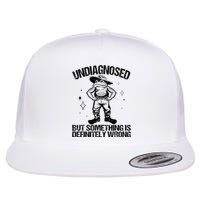 Undiagnosed But Something Is Definitely Wrong Cowboy Frog Flat Bill Trucker Hat