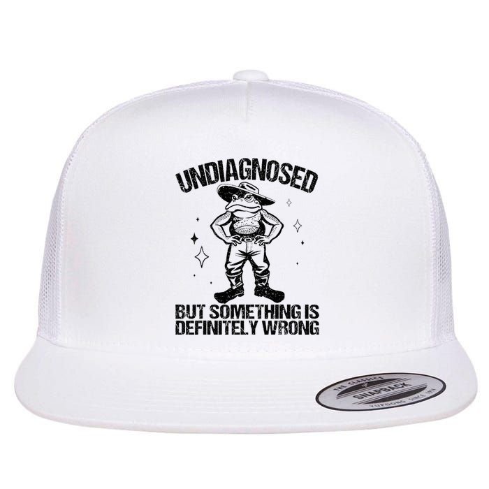 Undiagnosed But Something Is Definitely Wrong Cowboy Frog Flat Bill Trucker Hat