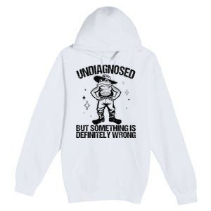 Undiagnosed But Something Is Definitely Wrong Cowboy Frog Premium Pullover Hoodie