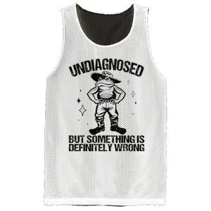 Undiagnosed But Something Is Definitely Wrong Cowboy Frog Mesh Reversible Basketball Jersey Tank