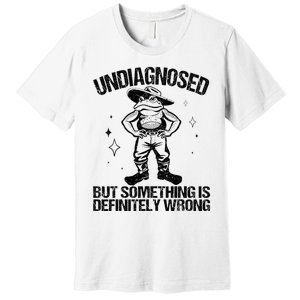 Undiagnosed But Something Is Definitely Wrong Cowboy Frog Premium T-Shirt