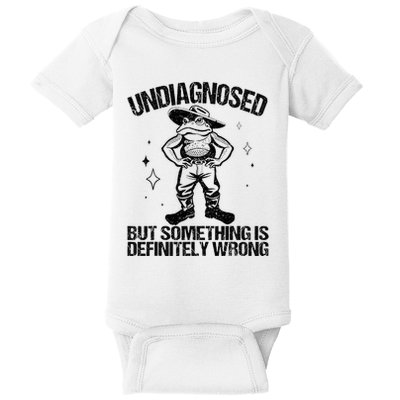 Undiagnosed But Something Is Definitely Wrong Cowboy Frog Baby Bodysuit