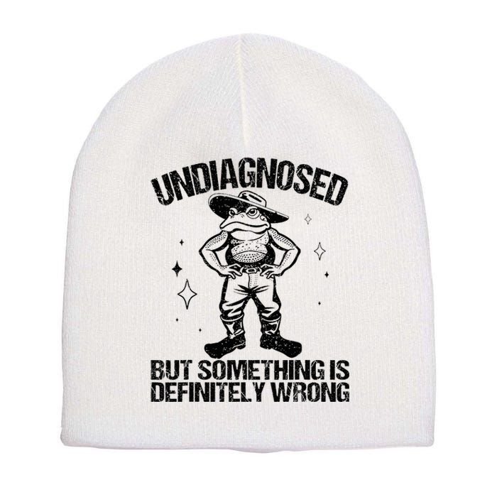 Undiagnosed But Something Is Definitely Wrong Cowboy Frog Short Acrylic Beanie