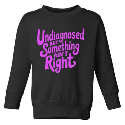 Undiagnosed But Something AinT Right Toddler Sweatshirt