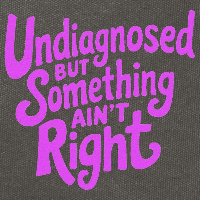 Undiagnosed But Something AinT Right Cotton Canvas Backpack