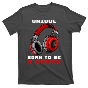 Unique Born To Be A Gamer Personalized Gift For Gamer Player T-Shirt