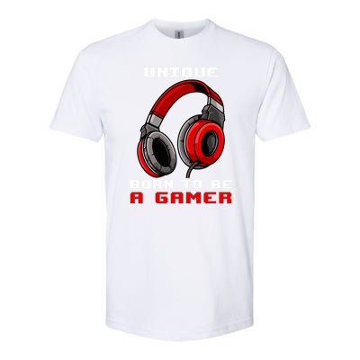 Unique Born To Be A Gamer Personalized Gift For Gamer Player Softstyle® CVC T-Shirt