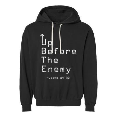 Up Before The Enemy Jocko 0430 Garment-Dyed Fleece Hoodie