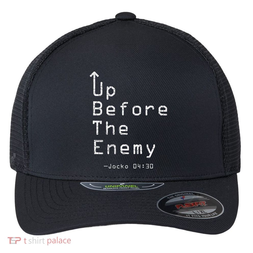 Up Before The Enemy Jocko 0430 Flexfit Unipanel Trucker Cap