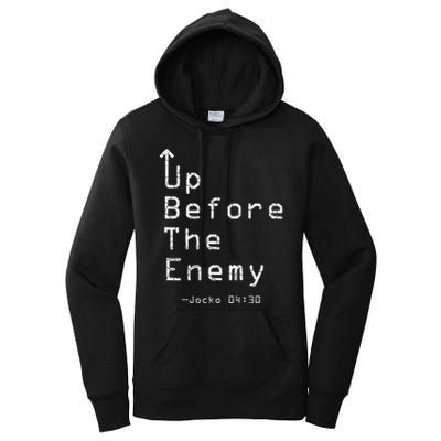 Up Before The Enemy Jocko 0430 Women's Pullover Hoodie