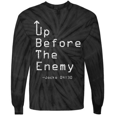 Up Before The Enemy Jocko 0430 Tie-Dye Long Sleeve Shirt