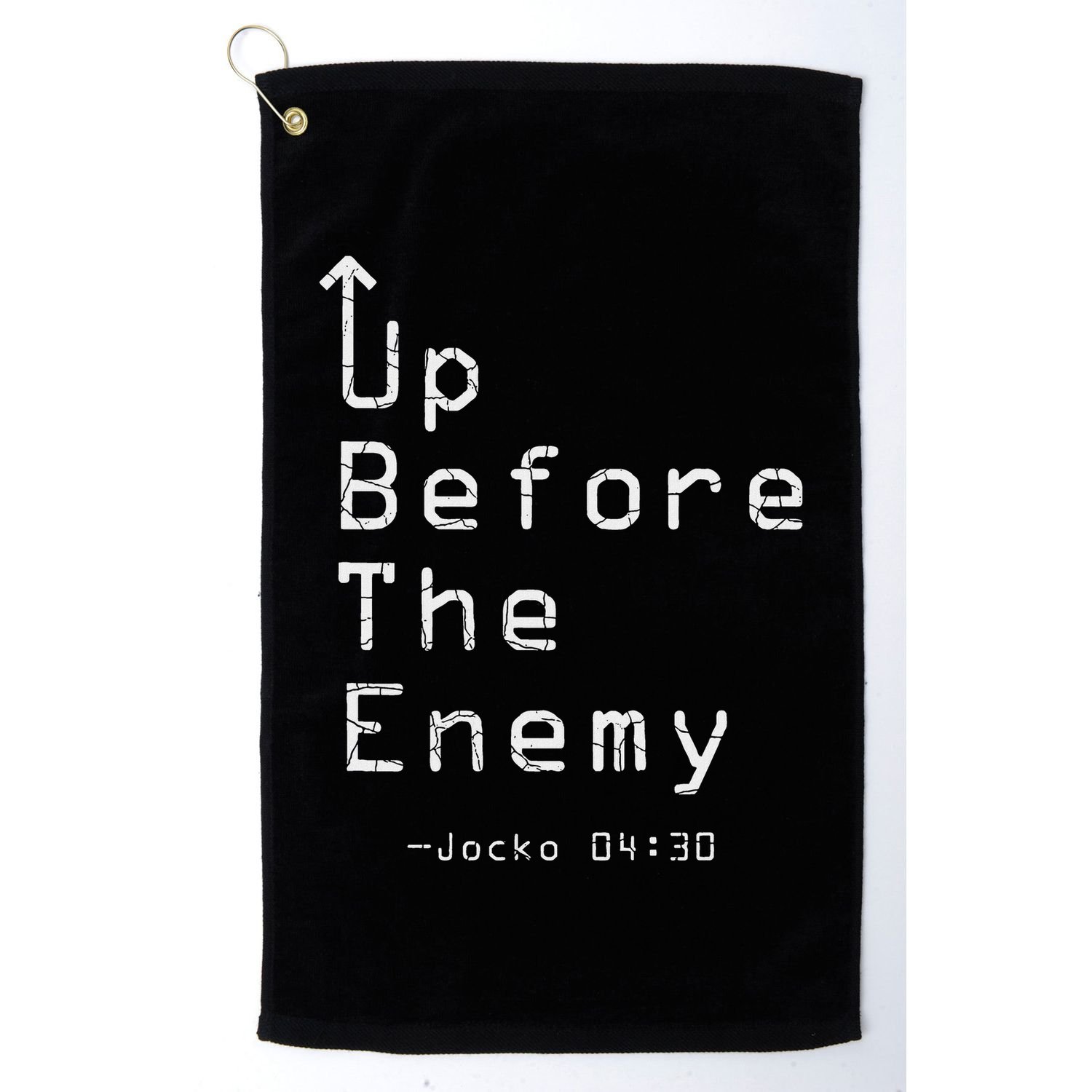 Up Before The Enemy Jocko 0430 Golf Towel