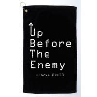 Up Before The Enemy Jocko 0430 Golf Towel