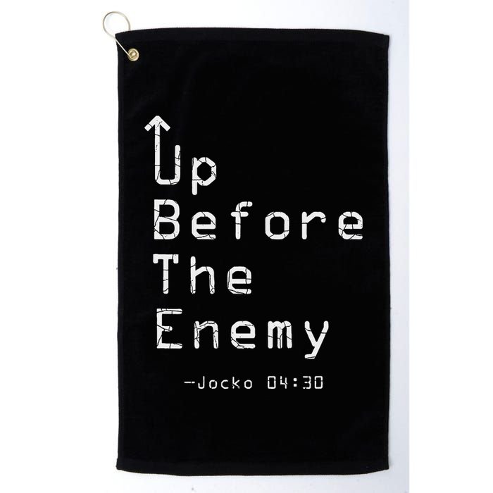Up Before The Enemy Jocko 0430 Golf Towel