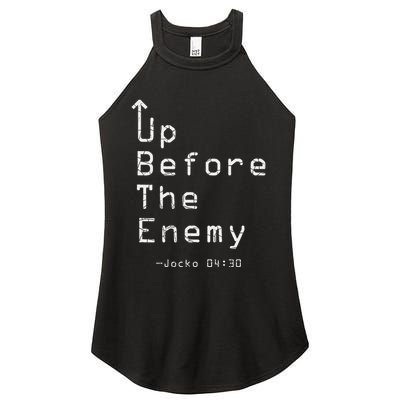 Up Before The Enemy Jocko 0430 Women's Perfect Tri Rocker Tank