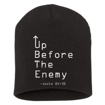 Up Before The Enemy Jocko 0430 Short Acrylic Beanie