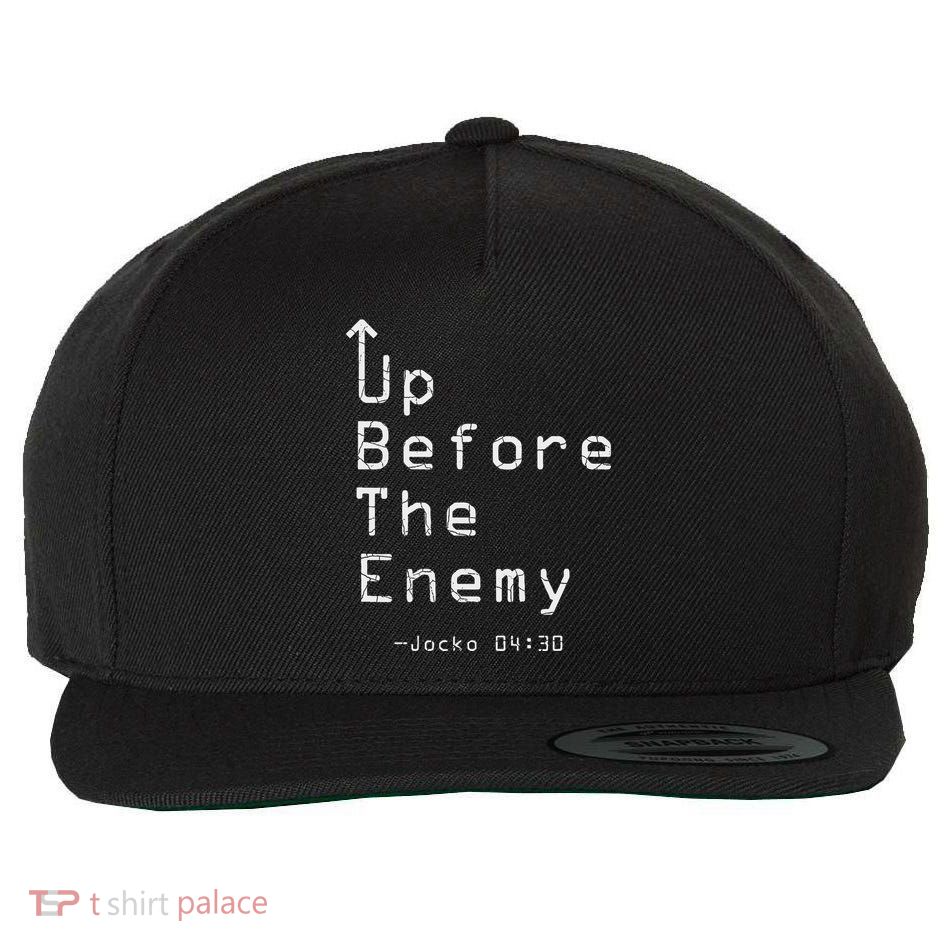 Up Before The Enemy Jocko 0430 Wool Snapback Cap