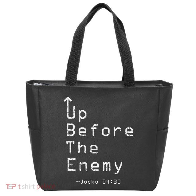 Up Before The Enemy Jocko 0430 Zip Tote Bag