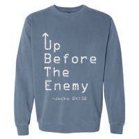 Up Before The Enemy Jocko 0430 Garment-Dyed Sweatshirt