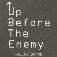 Up Before The Enemy Jocko 0430 Cotton Canvas Backpack
