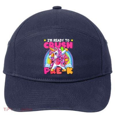 Unicorn Back To School Magical School Supplies Enchanting Classroom Decor Uni 7-Panel Snapback Hat
