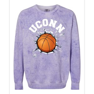 Uconn Basketball Colorblast Crewneck Sweatshirt