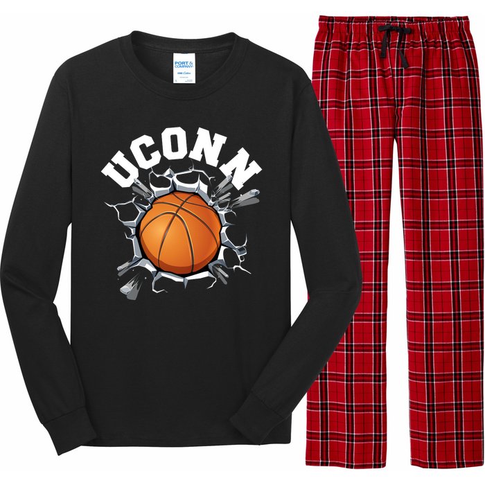 Uconn Basketball Long Sleeve Pajama Set