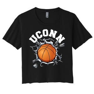 Uconn Basketball Women's Crop Top Tee