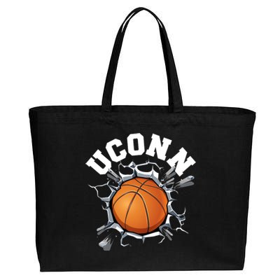 Uconn Basketball Cotton Canvas Jumbo Tote