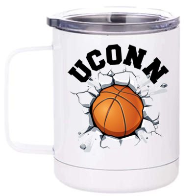 Uconn Basketball 12 oz Stainless Steel Tumbler Cup