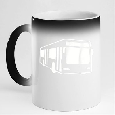 Urban Bus 11oz Black Color Changing Mug