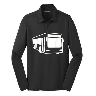 Urban Bus Silk Touch Performance Long Sleeve Polo