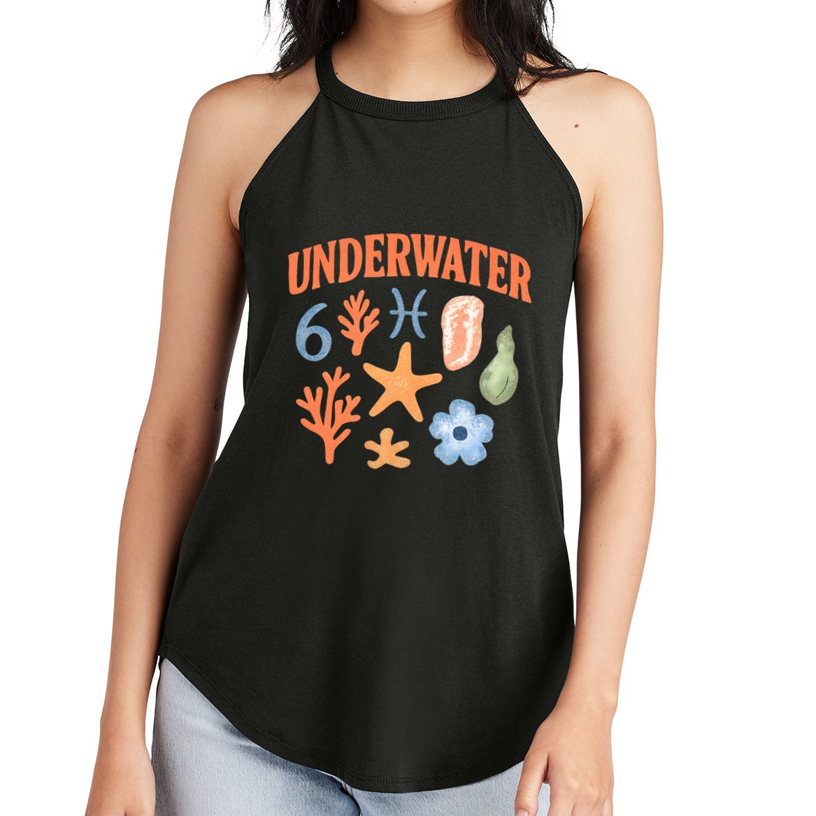Underwater Bliss Women's Perfect Tri Rocker Tank