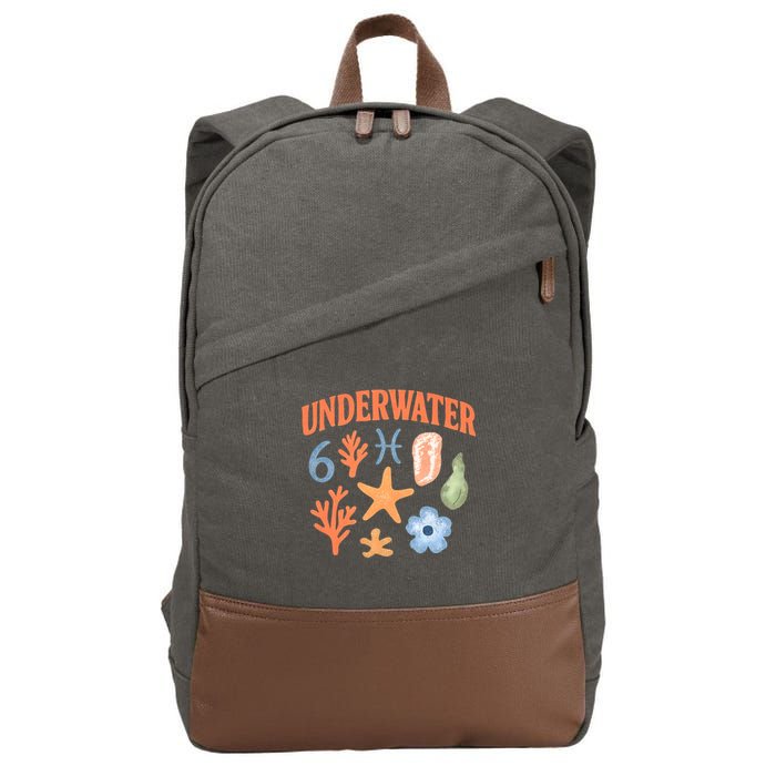Underwater Bliss Cotton Canvas Backpack