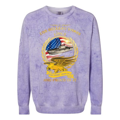 Uss Belleau Wood 19782005 Colorblast Crewneck Sweatshirt