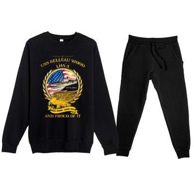 Uss Belleau Wood 19782005 Premium Crewneck Sweatsuit Set