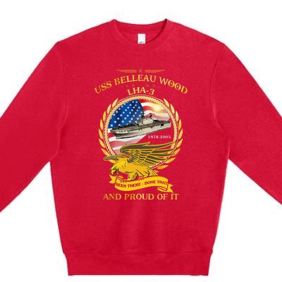 Uss Belleau Wood 19782005 Premium Crewneck Sweatshirt