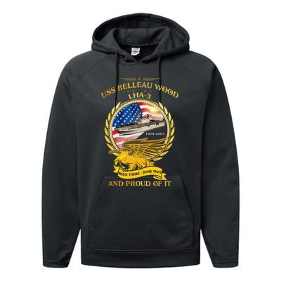 Uss Belleau Wood (Lha3) 19782005 Performance Fleece Hoodie